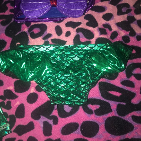 Mermaid swim set and pants with 3 bows - Picture 4 of 5